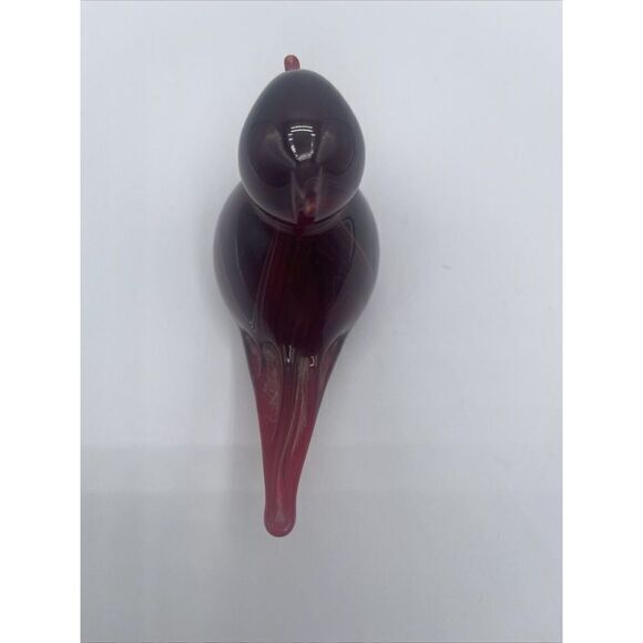 Gibson 1985 Red Glass Bird‎ Figurine - Picture 5 of 9